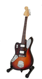 Miniatuurgitaar Kurt Cobain ( Nirvana)  - Fender jaguar sunburst