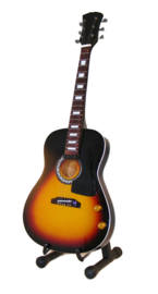 Miniatuurgitaar John Lennon ( Beatles ) - J-160E  acoustic Sunburst