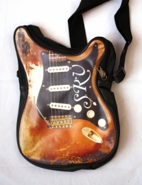 Schoudertas klein model Stratocaster 'Stevie Ray Vaughan tribute" - leatherlook-