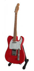 Miniatuurgitaar Ronnie Wood - Telecaster red