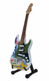 Miniatuurgitaar Jimi Hendrix - Stratocaster  - Psychedelic -