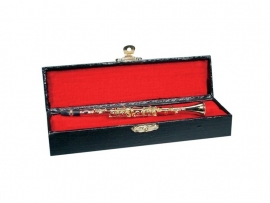 Miniatuur klarinet, 16 cm. in koffertje