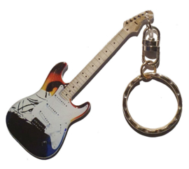 Sleutelhanger gitaar -  Stratocaster Crash ( Eric Clapton) roestvrij staal