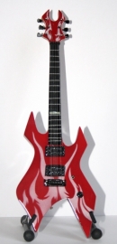 Miniatuurgitaar Kerry King ( Slayer ) - BC Rich Beast KK Wartribe red/white