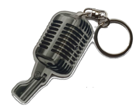 Sleutelhanger microfoon (acryl)