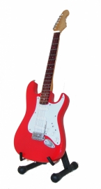 Miniatuurgitaar Mark Knopfler ( Dire Straits ) - Fender stratocaster red