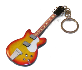 Sleutelhanger Gitaar Sunburst