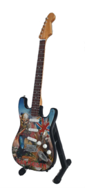 Miniatuurgitaar Iron Maiden tribute - Stratocaster