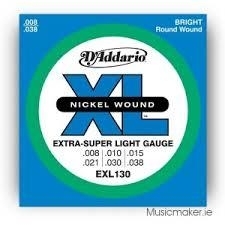 D'Addario Electric - EXL130 Nickel Wound/ X-Super Light Gauge