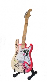 Miniatuurgitaar Jimi Hendrix - Stratocaster  - Monterey Pop -