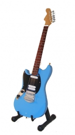 Miniatuurgitaar Kurt Cobain ( NIrvana)  - Fender Mustang blue