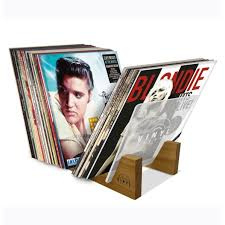 Table Top 50 LP Holder - Teak