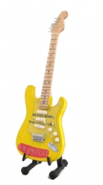 Miniatuurgitaar Sex Pistols Tribute - Fender Stratocaster 'Never mind the bollocks"