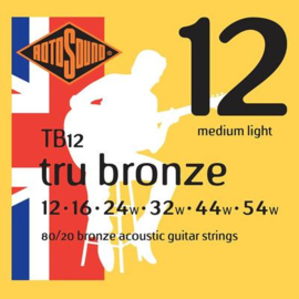 Rotosound TB12 Tru Bronze Acoustic Bronze Medium Light
