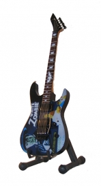 Miniatuurgitaar Kirk Hammett (Metallica) - ESP White Zombie