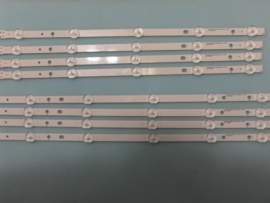 LS913/46 SET BACKLIGHT LED STRIPS  (8 STUKS )  4 STUKS BN96-28769A    4 STUKS BN96-28768  SAMSUNG