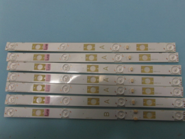 LS527/48   SET BACKLIGHT LED STRIPS  ( 7 STUKS )    LB48009,LB48009V003,LB48009V104  PANELS LSY480HN02-F02     LSY480WN02-301  SONY