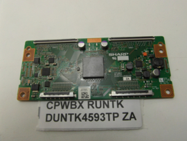 TCONBOARD  CPWBX RUNTK  DUNTK4593TP ZA SHARP/PHILIPS