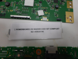 POWERBOARD EN MAINBOARD SET COMPLEET KD-49XG8196  SONY