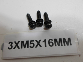 SET152  SCHROEVENSET  ( 3 STUKS ) 258060801  3XM5X16MM  SONY