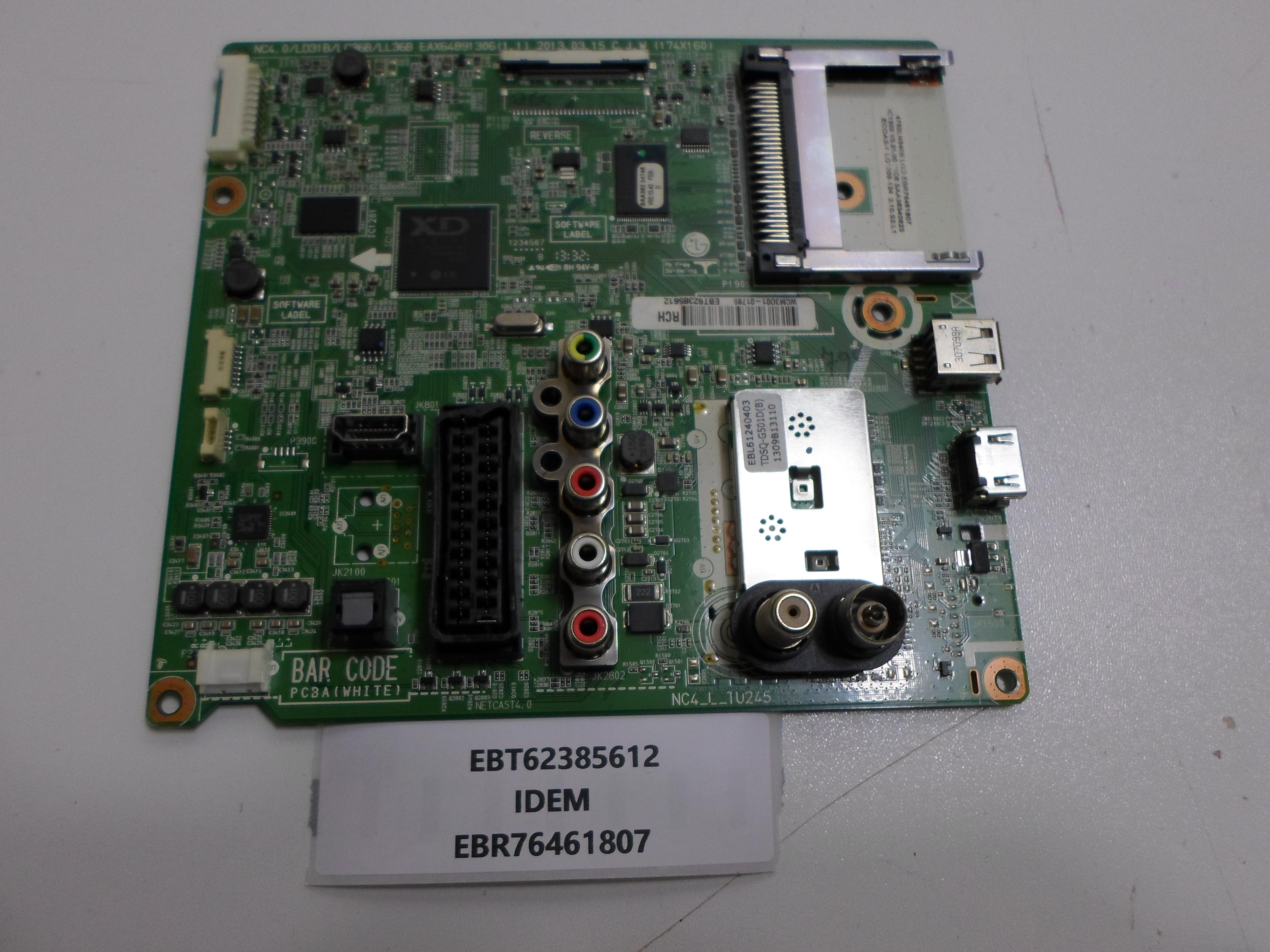 MAINBOARD EBT62385612  IDEM   EBR76461807  LG