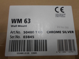 LW20 WALL MOUNT WM63  ARTNO  50480T00     (  LW  63  50480 T 00  )CHROME SILVER LOEWE