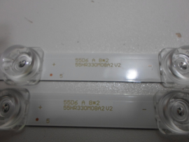 LS526  SET LED STRIPS ( 4 STUKS ) 55HR330M08A2 V2   (4C-LB5507-HR02J 4C-LB5508-HR02J LED  )DIVERSE
