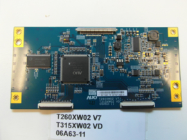 TCONBOARD  T260XW02 V7 T315XW02 VD 06A63-11  PHILIPS