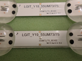 LS862    SET LED STRIPS  ( 4 STUKS )   AGM76889302  IDEM  AGM76931101    LG