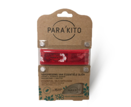 Parakito - Armband - Design - Rood - Navulbaar - Waterproof - 2 Tabletten