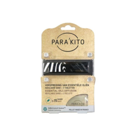 Parakito Armband Design Zwart  Navulbare band & 2 tabletten