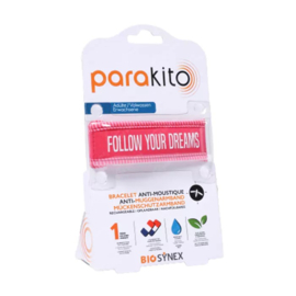 Parakito Armband Volwassen Fuchsia Navulbare band & 2 tabletten