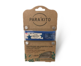 Parakito Armband Design Blauw Navulbare band & 2 tabletten