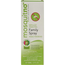 Mosquitno - Insect Repellent Family Spray - Vanaf 6 maanden - Anti Mug - 100 ml.