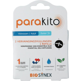 Parakito - Navullingen - Anti Mug - Geur - Waterproof - 2 Navullingen