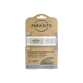 Parakito Armband Wit Navulbare band & 2 tabletten