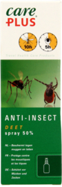 Care Plus - Anti Insect Spray - DEET 50% - Anti Mug - Anti Teken - 60 ml.
