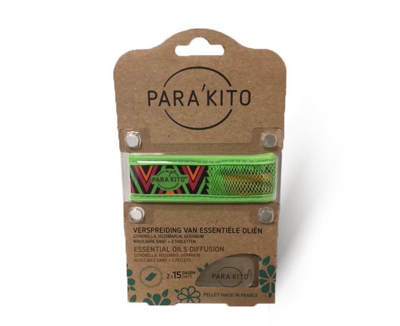 Parakito Armband Design Groen Navulbare band & 2 tabletten