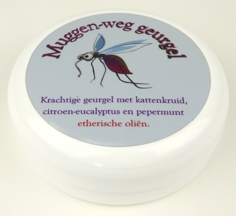 Muggen-weg  geurgel - Lekker Fris en Kruidig - Kamperen  en op reis - 50 ml.