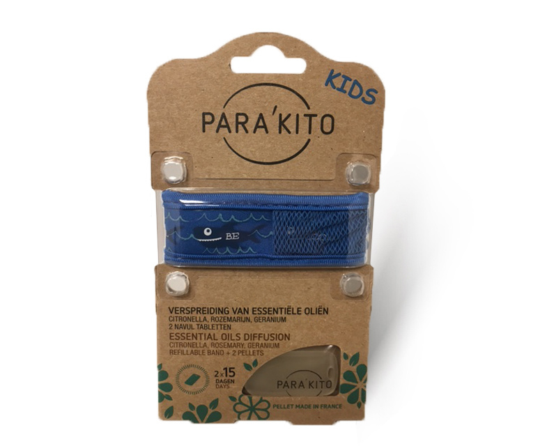 Parakito Kids Armband Haai  Navulbare band & 2 tabletten
