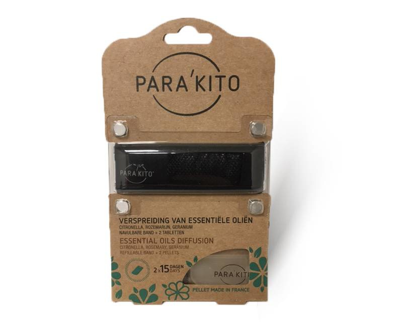 Parakito Armband Zwart Navulbare band & 2 tabletten