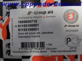 911621 Instaplijsten RVS (set van 2)
