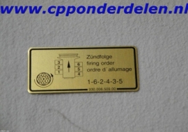 911246 Sticker Ontstekings volgorde `79-`83