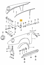 901160 Rubber stop benzine klep