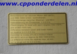 911255 Sticker Motoroliestand `74-`77