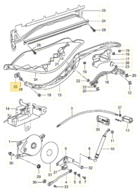 901260 Geleiding cabrio kap