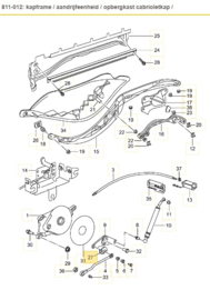 901218 Rubber stop cabrio kap