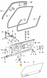 901168 Busje deurscharnierpen