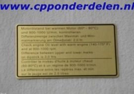 911254 Sticker Motoroliestand `73