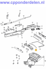 911425 Motorruimte rubber kort